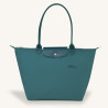Longchamp – Sac Cabas L porté épaule Le Pliage Green